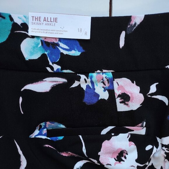 🆕  Lane Bryant 'The Allie Floral Pant Slimming Stretch Pockets Casual Size 18 - Picture 7 of 8